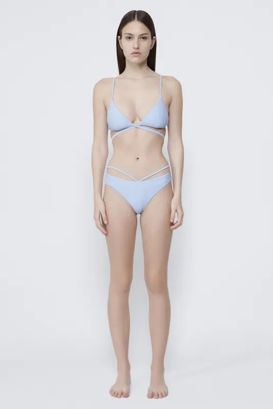 Simkhai - Emmalyn Strappy Bikini Bottom - Marina Blue sold by Jessie Boutique