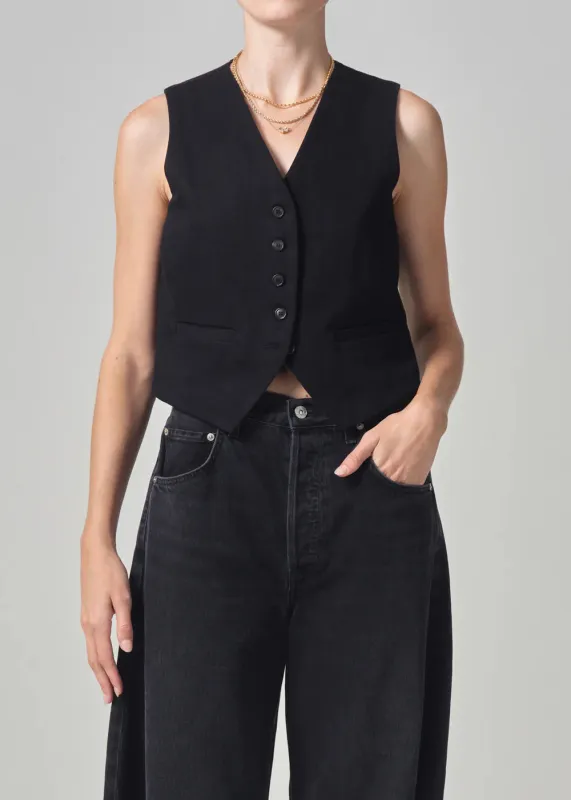 Citizens of Humanity - Sierra Vest - Black sold by Jessie Boutique