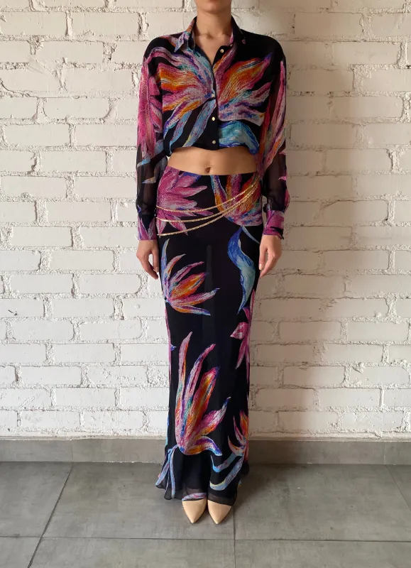 Rococo Sand - Margo Crop Shirt - Black sold by Jessie Boutique