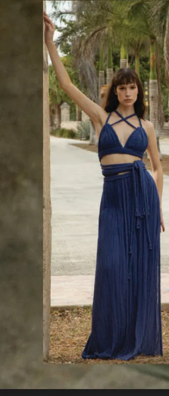 Kasia Kulenty - Gisella Maxi Set - Cobalt sold by Jessie Boutique