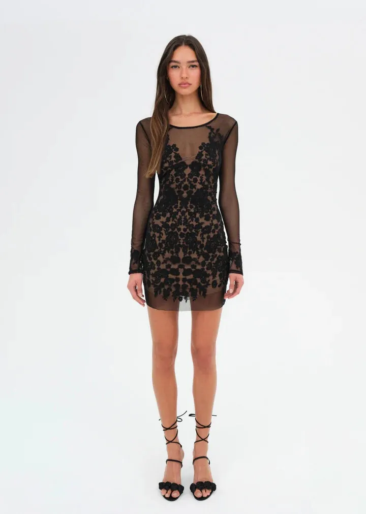 For Love & Lemons - Luau Mini Dress - Black sold by Jessie Boutique product image thumbnail 3