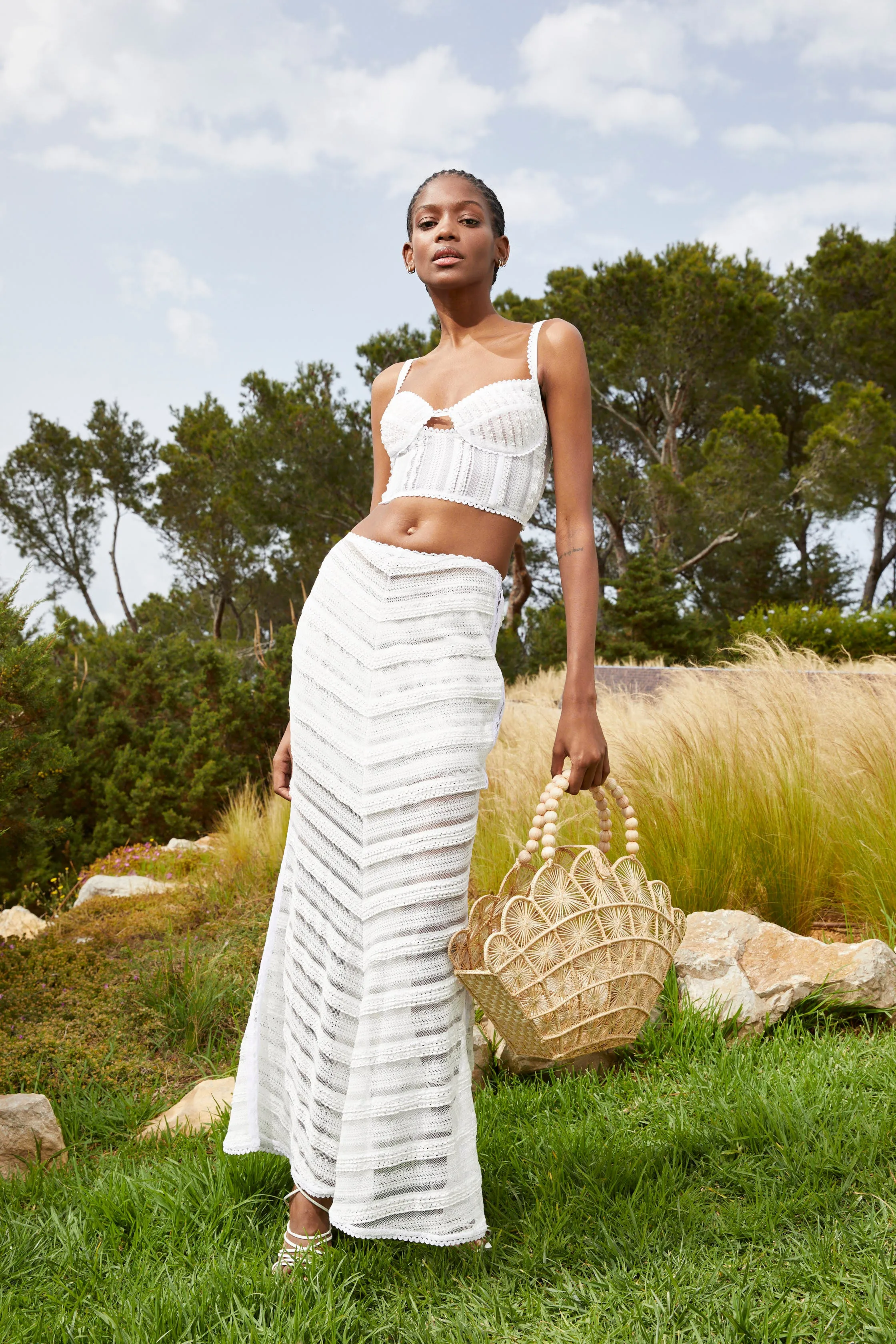 Charo Ruiz - Long Skirt Oumary - Natural White sold by Jessie Boutique product image thumbnail 2