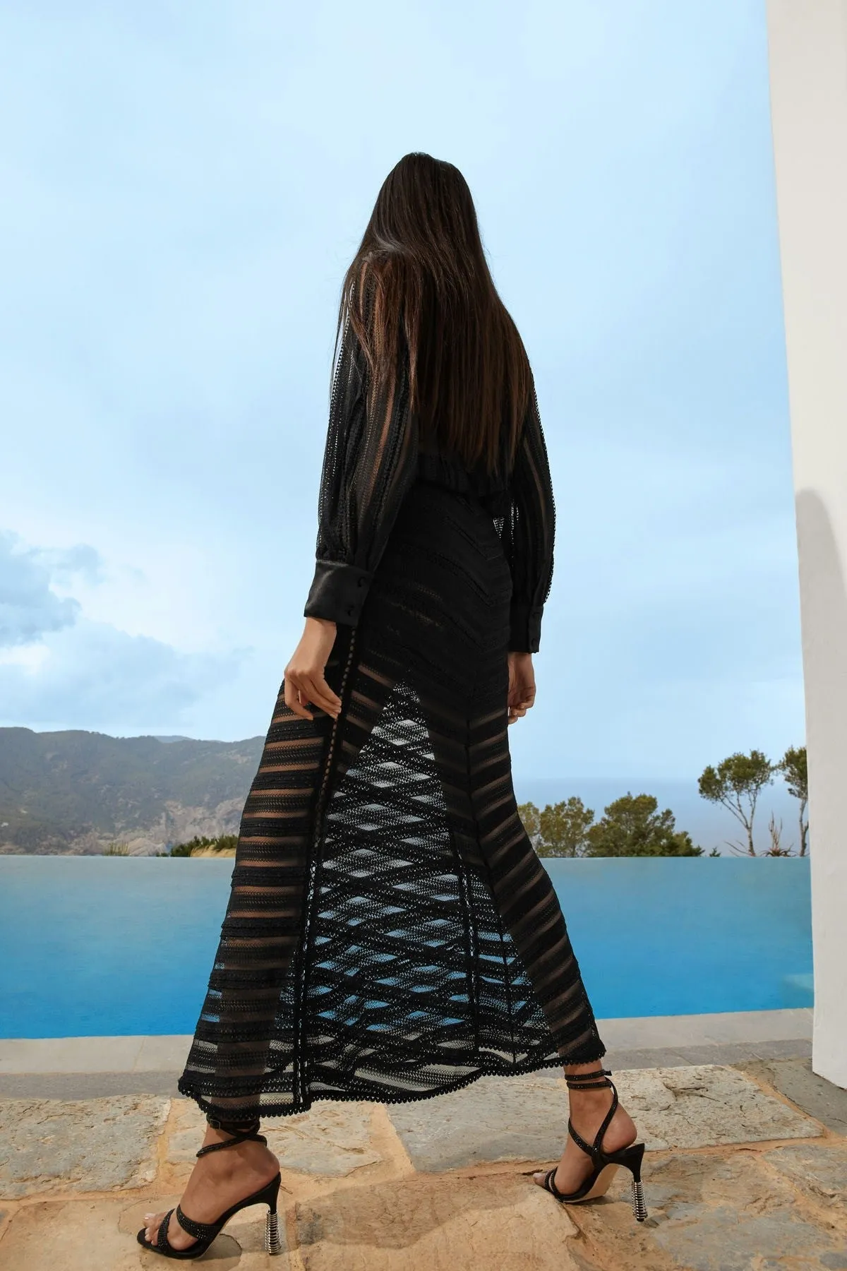Charo Ruiz - Long Skirt Oumary - Black Shamena sold by Jessie Boutique product image thumbnail 2