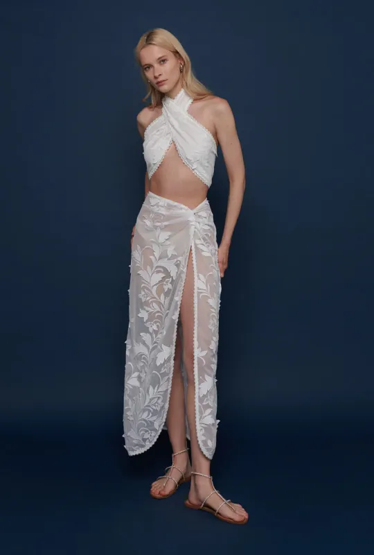 Waimari - Sirena Skirt - White sold by Jessie Boutique