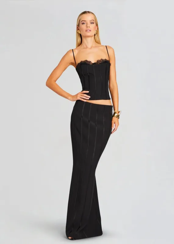 Petra Flare Sleeve Knit Top - Black | Parallel