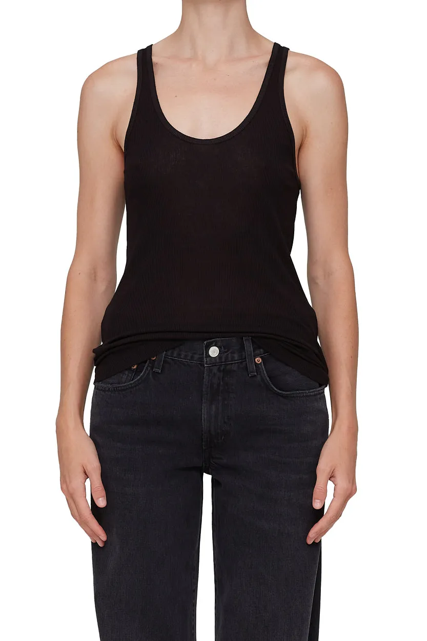 Agolde - Karla Tank - Black sold by Jessie Boutique
