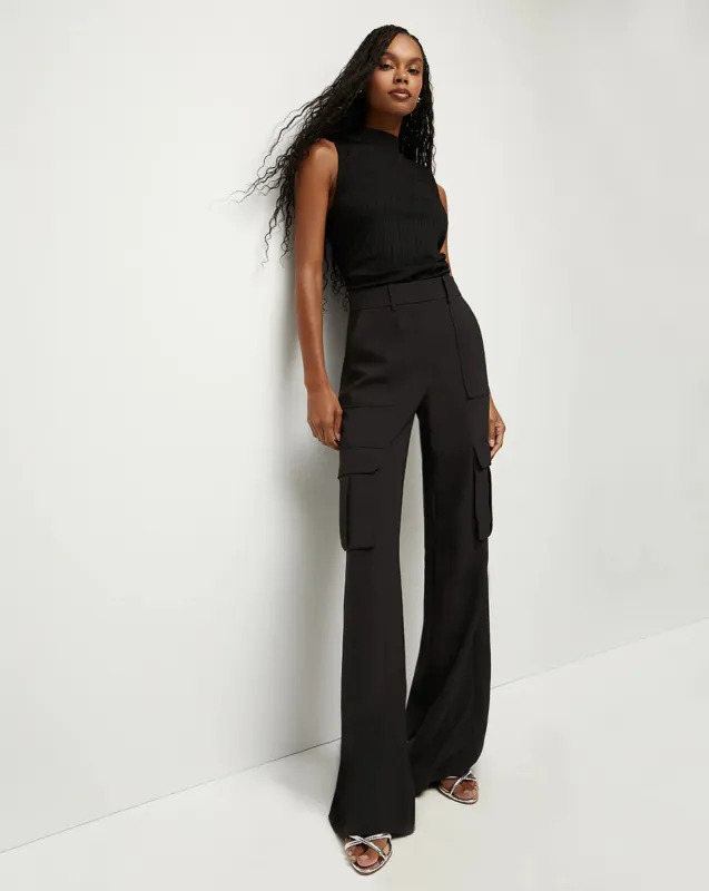 Veronica Beard - Saul Cargo Pant - Black sold by Jessie Boutique