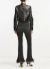 Veronica Beard - Carson High Rise Ankle Flare W/ Feather Hem - Washed Onyx sold by Jessie Boutique