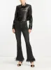 Veronica Beard - Carson High Rise Ankle Flare W/ Feather Hem - Washed Onyx sold by Jessie Boutique