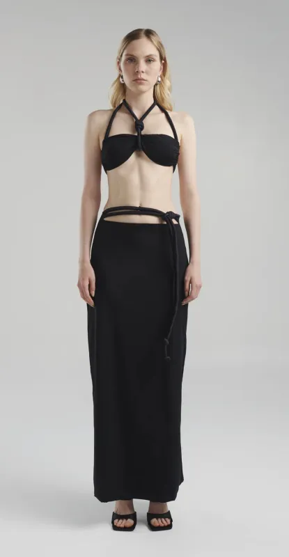 Maygel Coronel - Sinara Maxi Skirt - Black sold by Jessie Boutique