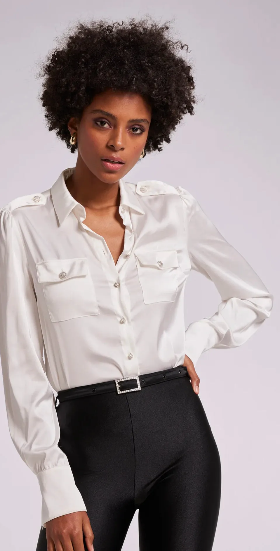 Generation Love - Alex Shirt - White sold by Jessie Boutique