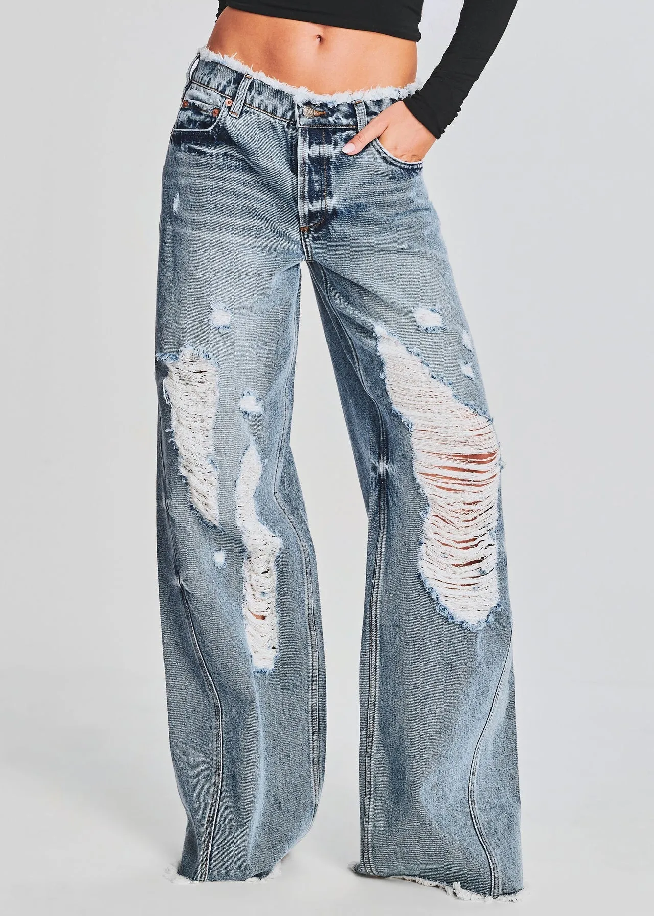 Ser.o.ya - Mountain Wide Leg Jean - Sorrento sold by Jessie Boutique product image thumbnail 2