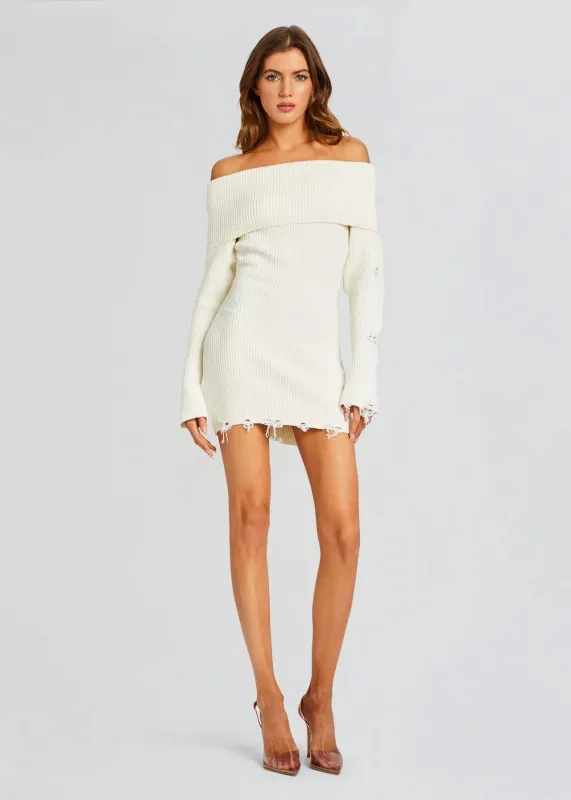 Ser.o.ya - Everleigh Dress - Winter White sold by Jessie Boutique