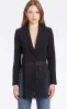 Amanda Uprichard - Jonas Blazer w/ Fringe - Black sold by Jessie Boutique