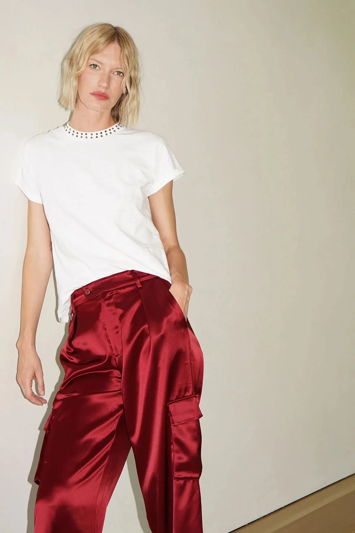 LNA - Jett Cotton Slub Tee - Off White sold by Jessie Boutique