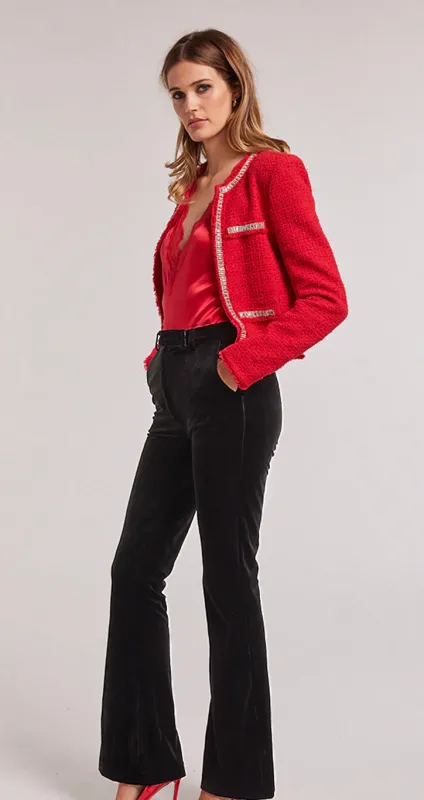 Generation Love - Jackie Velvet pant - Black sold by Jessie Boutique