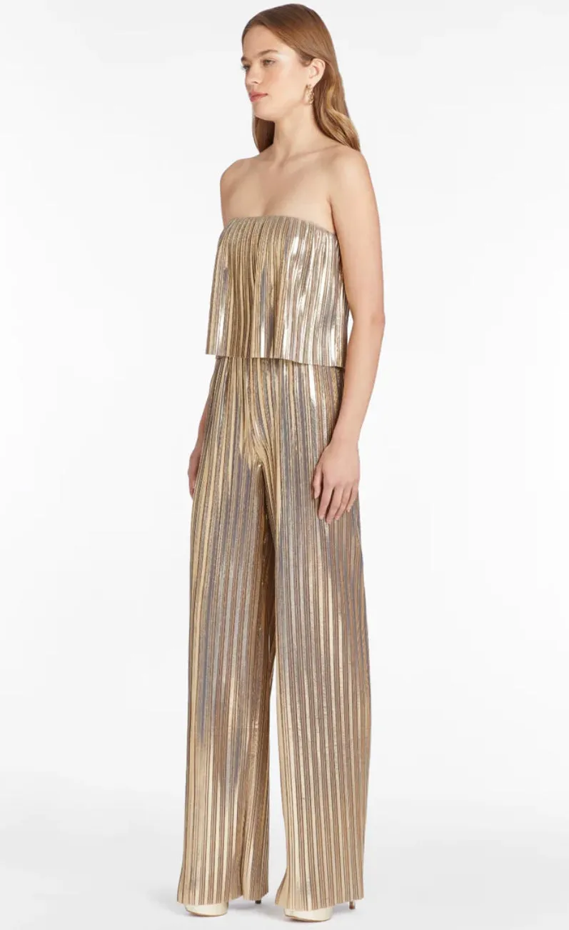 Amanda Uprichard - Collina Jumpsuit - Gold sold by Jessie Boutique product image thumbnail 2