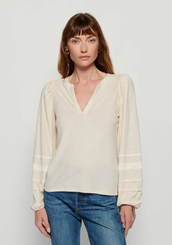Nation LTD - Arden Long Sleeve - Parchment sold by Jessie Boutique