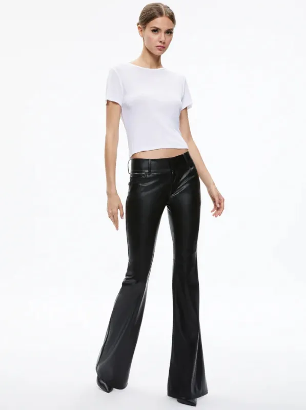 Alice + Olivia - Stacey Vegan Leather Pants - Black sold by Jessie Boutique