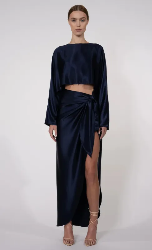 Nonchalant - Emilia Crop Top - Navy sold by Jessie Boutique