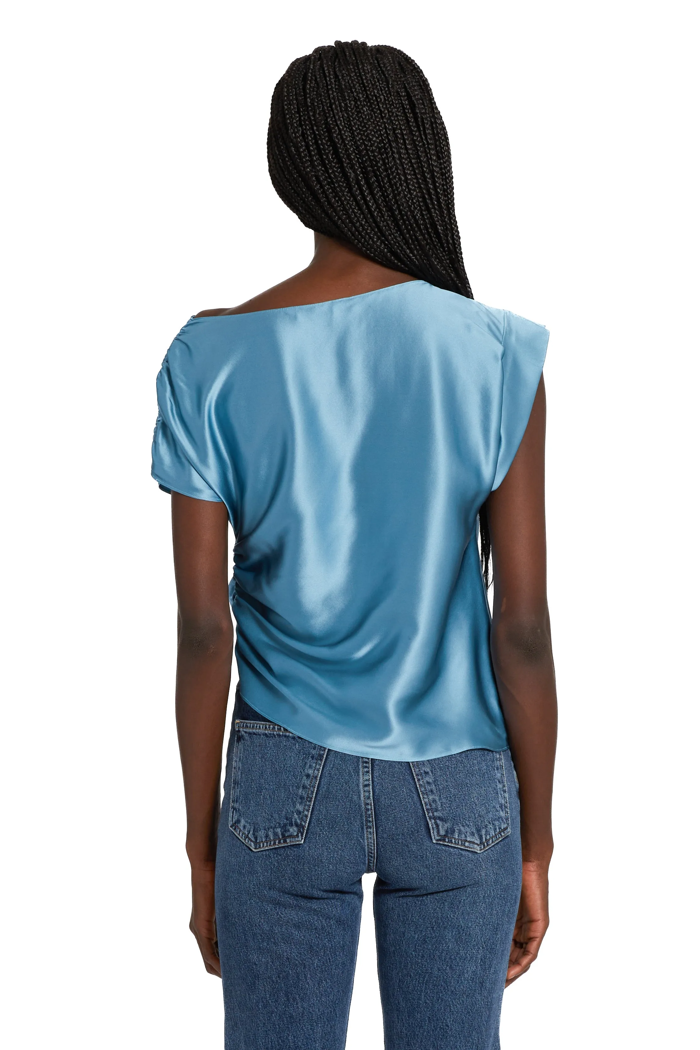 Amanda Uprichard - Elroy Silk Top - Tangier sold by Jessie Boutique product image thumbnail 2