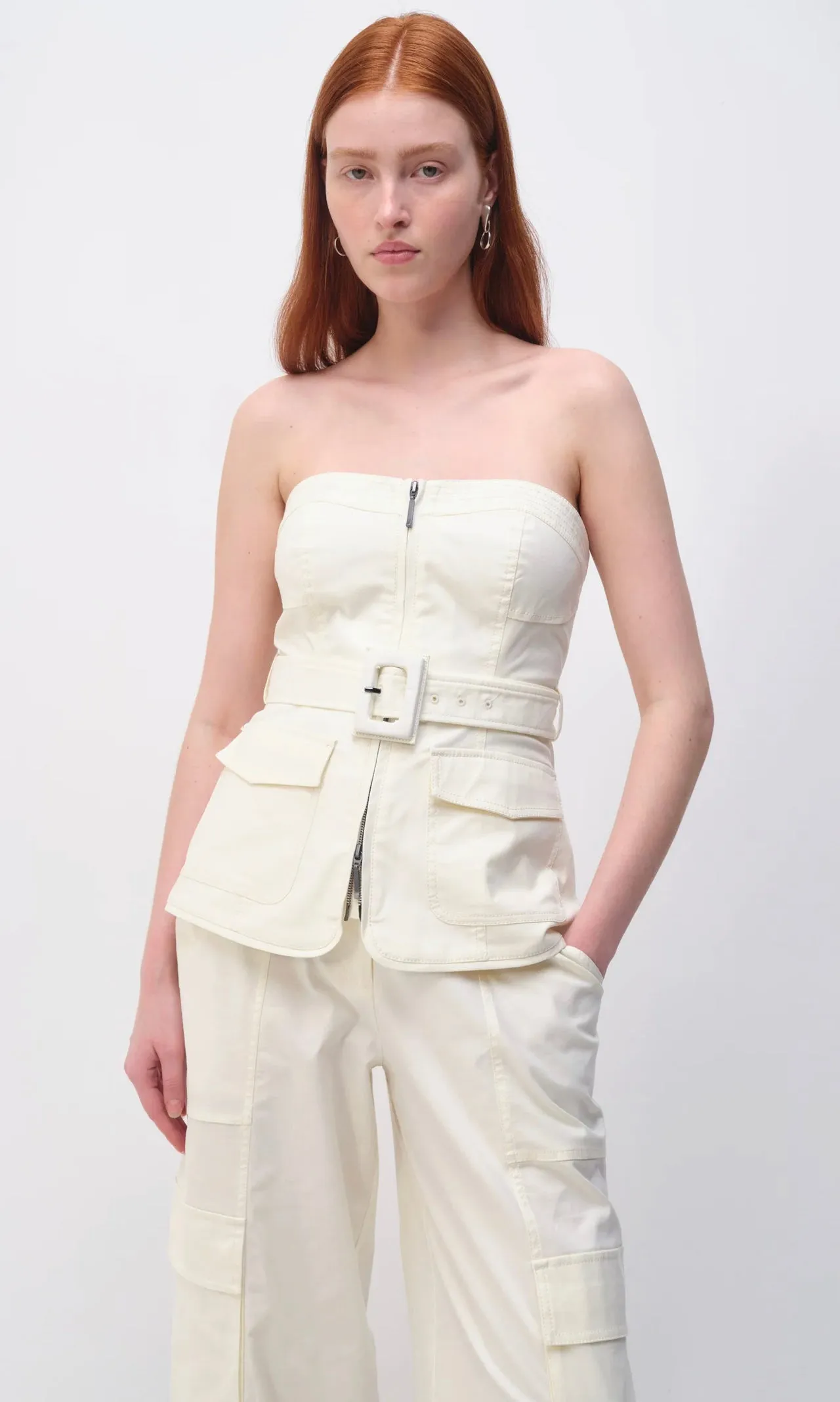 Simkhai - Elettra Bustier - Natural White sold by Jessie Boutique product image thumbnail 2