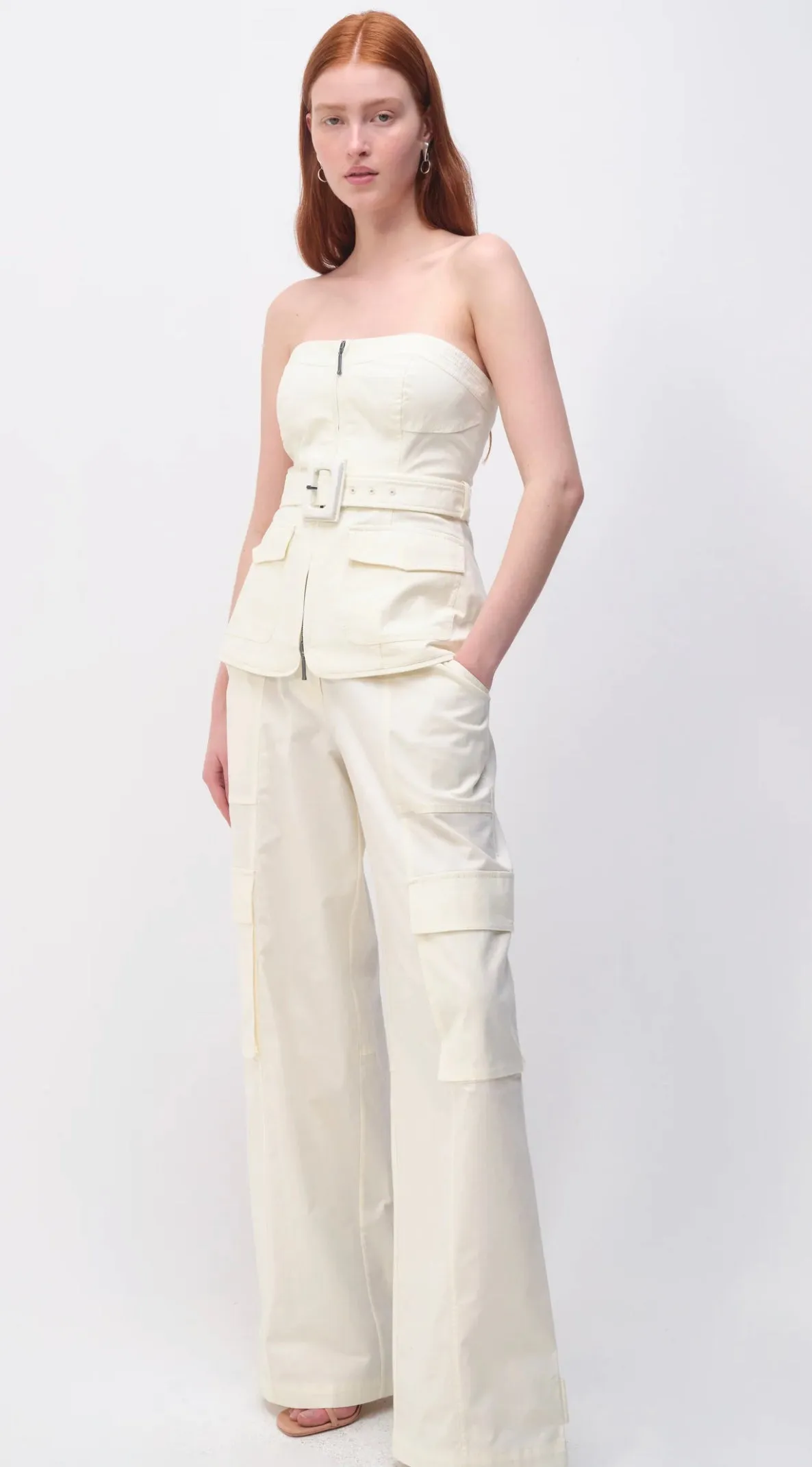 Simkhai - Elettra Bustier - Natural White sold by Jessie Boutique