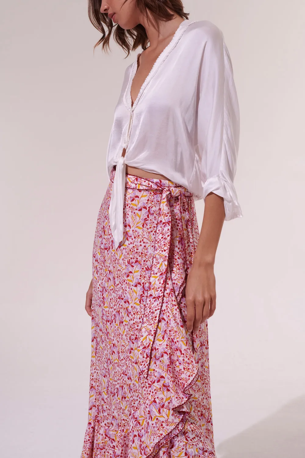 Poupette St Barth - Long Skirt Aude - Purple Mini Jonquille sold by Jessie Boutique product image thumbnail 3