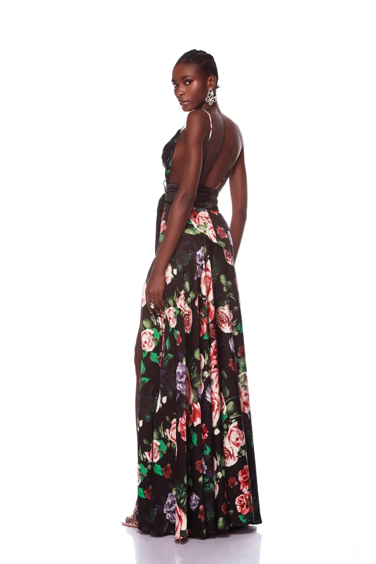 Bronx and Banco - Leo Rose Maxi Dress - Black Floral sold by Jessie Boutique product image thumbnail 3