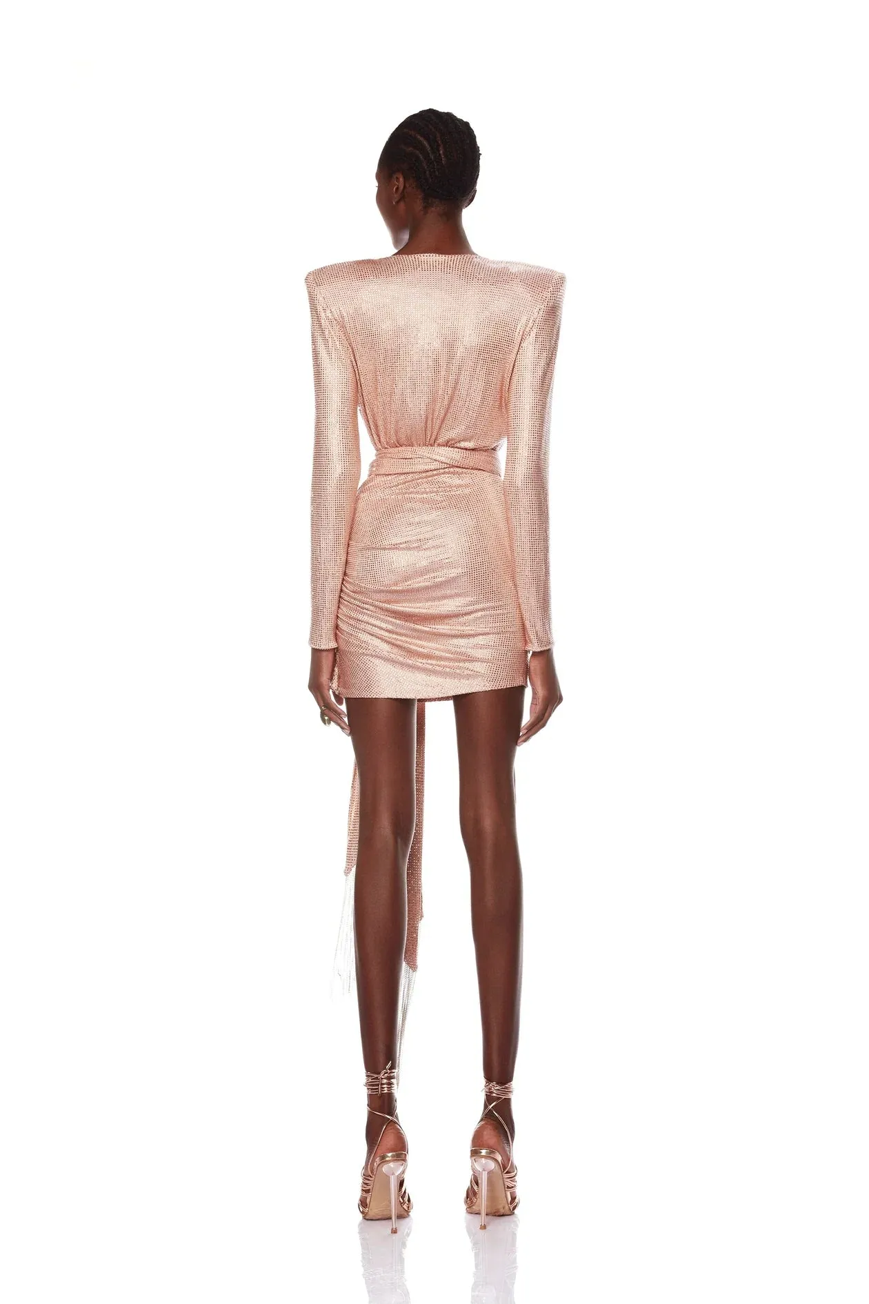 Bronx and Banco - Rihanna Starlight Nude Mini Dress - Nude sold by Jessie Boutique product image thumbnail 3