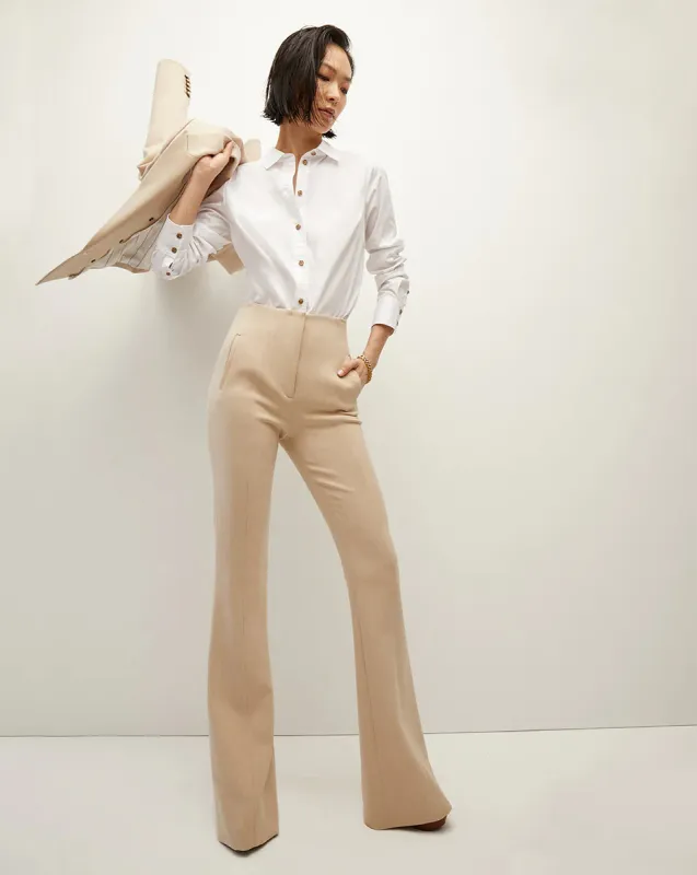 Veronica Beard - Azariah Pant - Heathered Sand sold by Jessie Boutique