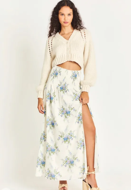 Loveshackfancy - Falune Skirt - Periwinkle Aqua sold by Jessie Boutique