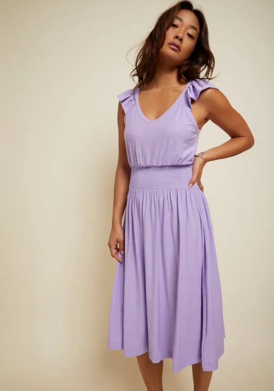 Nation LTD - Mina Ruffled Midi in Multiple Colors sold by Jessie Boutique