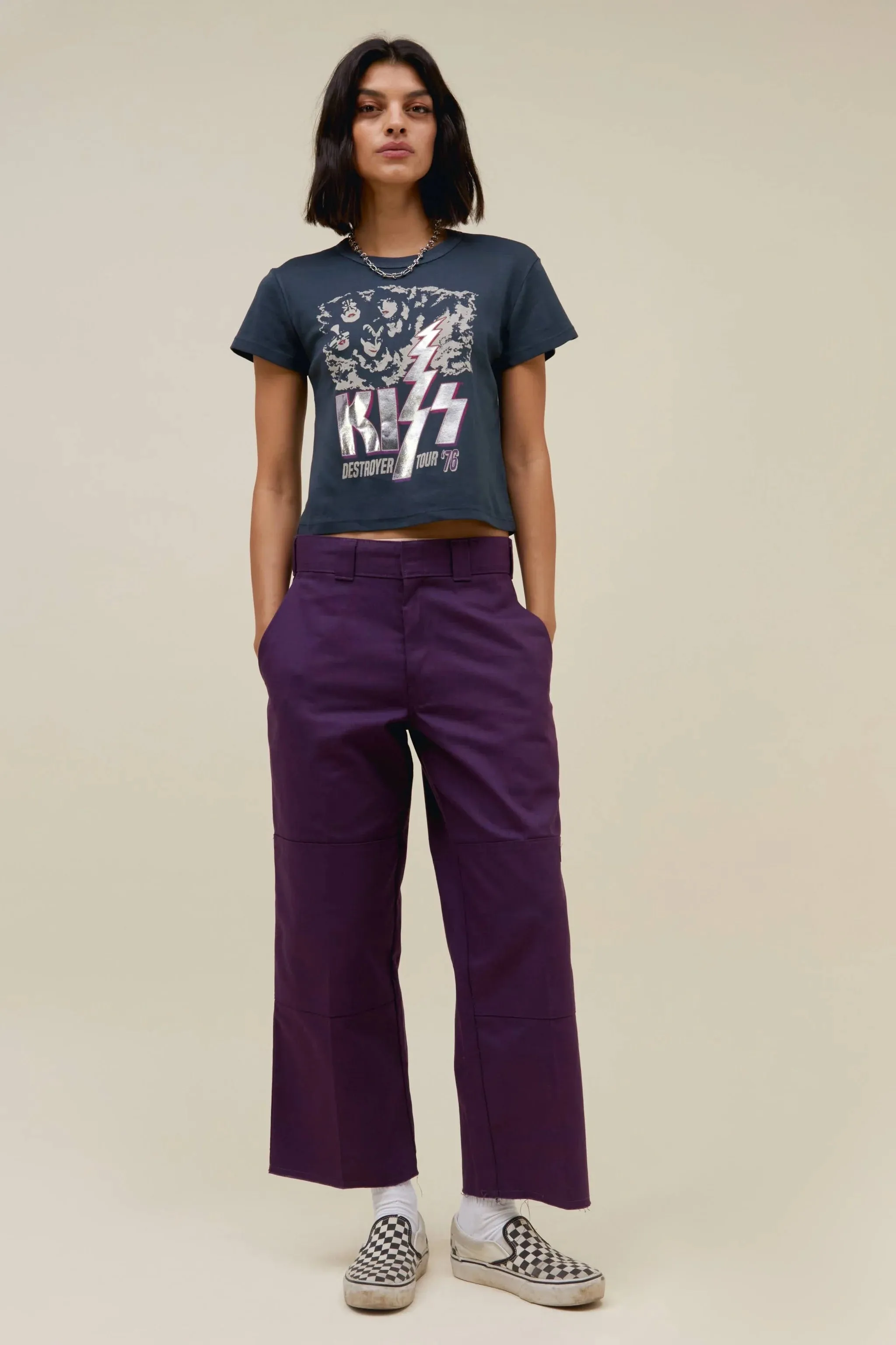 Daydreamer - Kiss Destroyer Tour ‘76 Shrunken Tee - Vintage Black sold by Jessie Boutique product image thumbnail 3