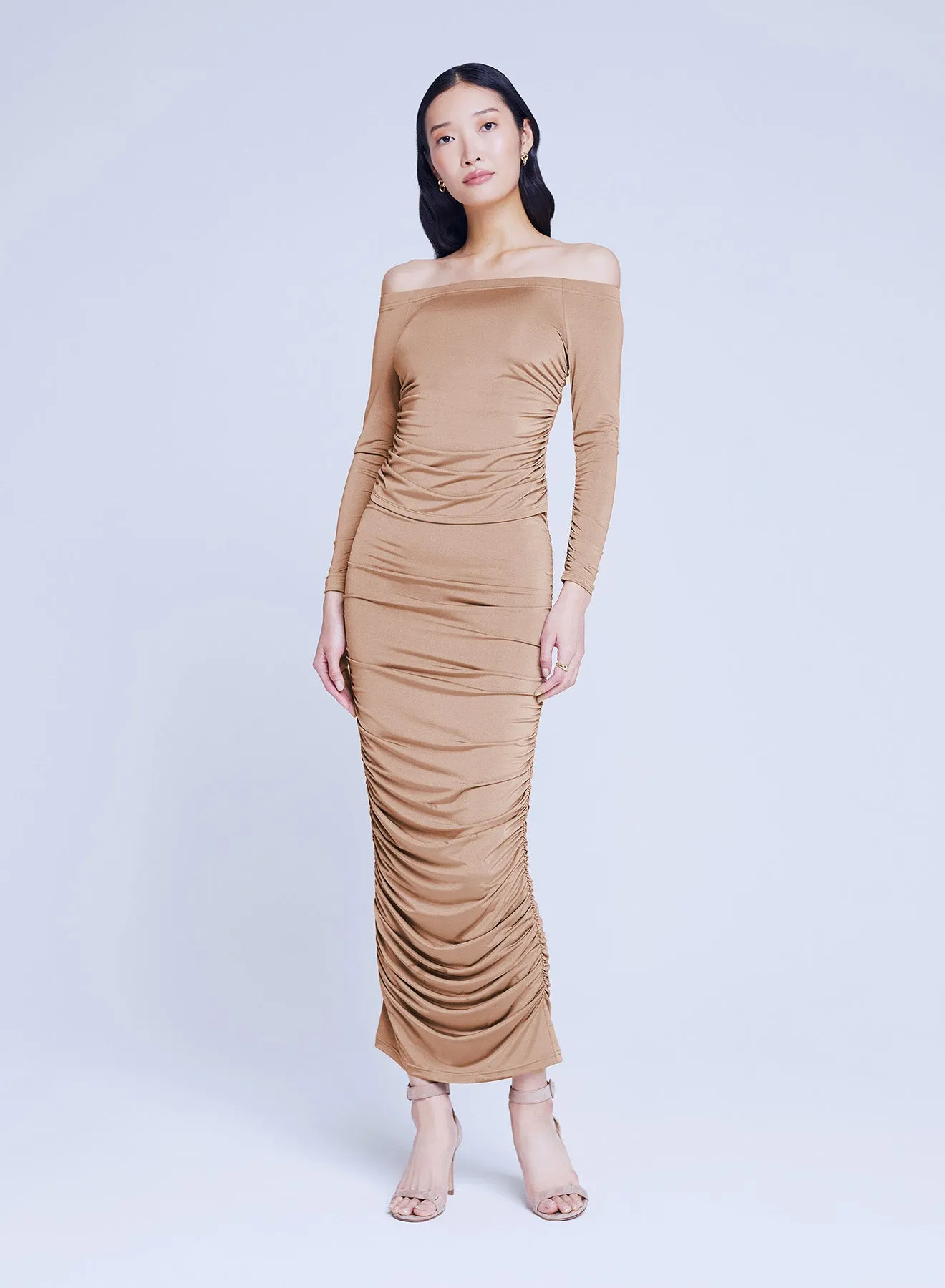 L’agence - Otis Pencil Skirt - Ginger Snap sold by Jessie Boutique