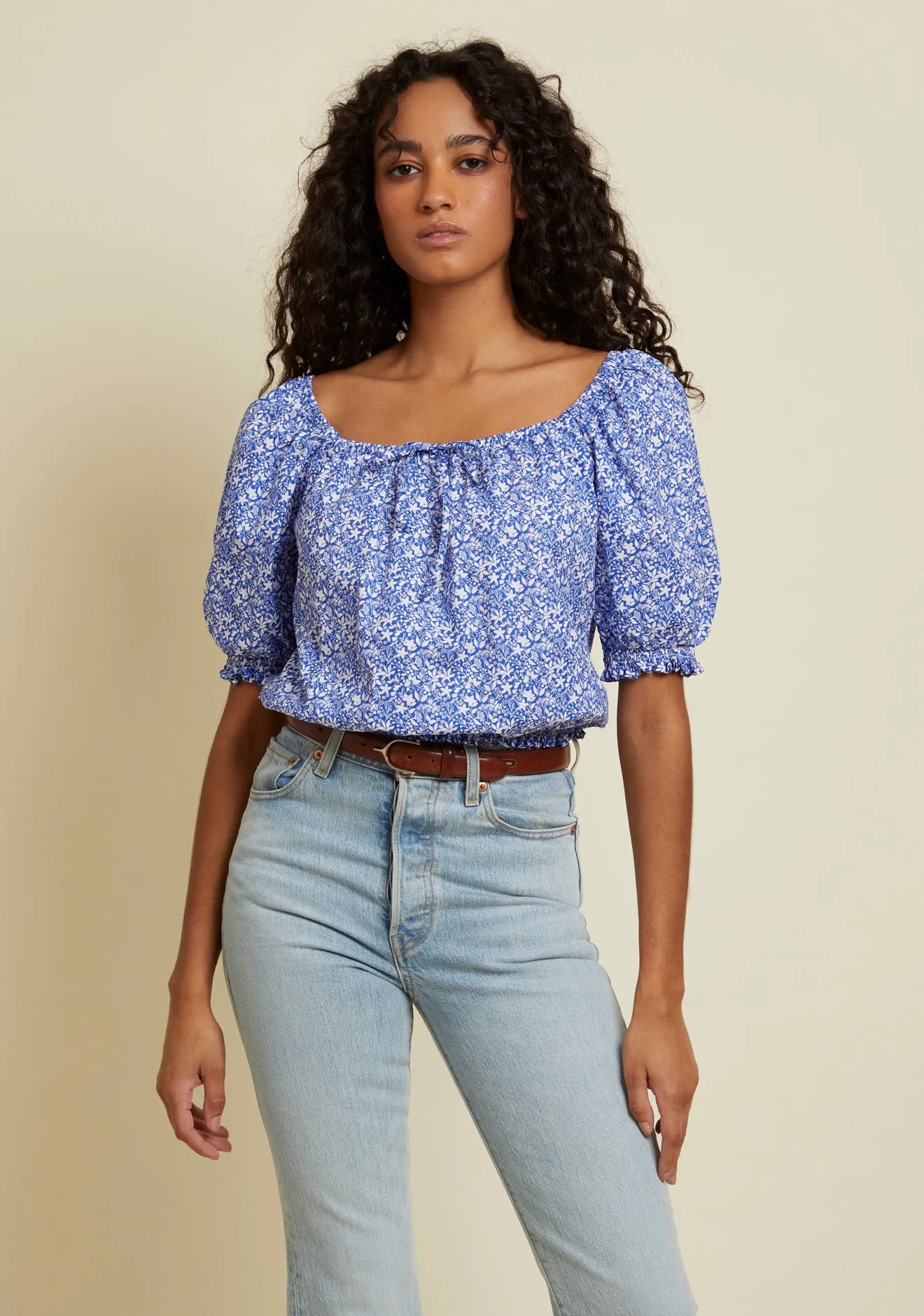 Nation LTD - Rowena Elastic Top - Mykonos sold by Jessie Boutique product image thumbnail 2