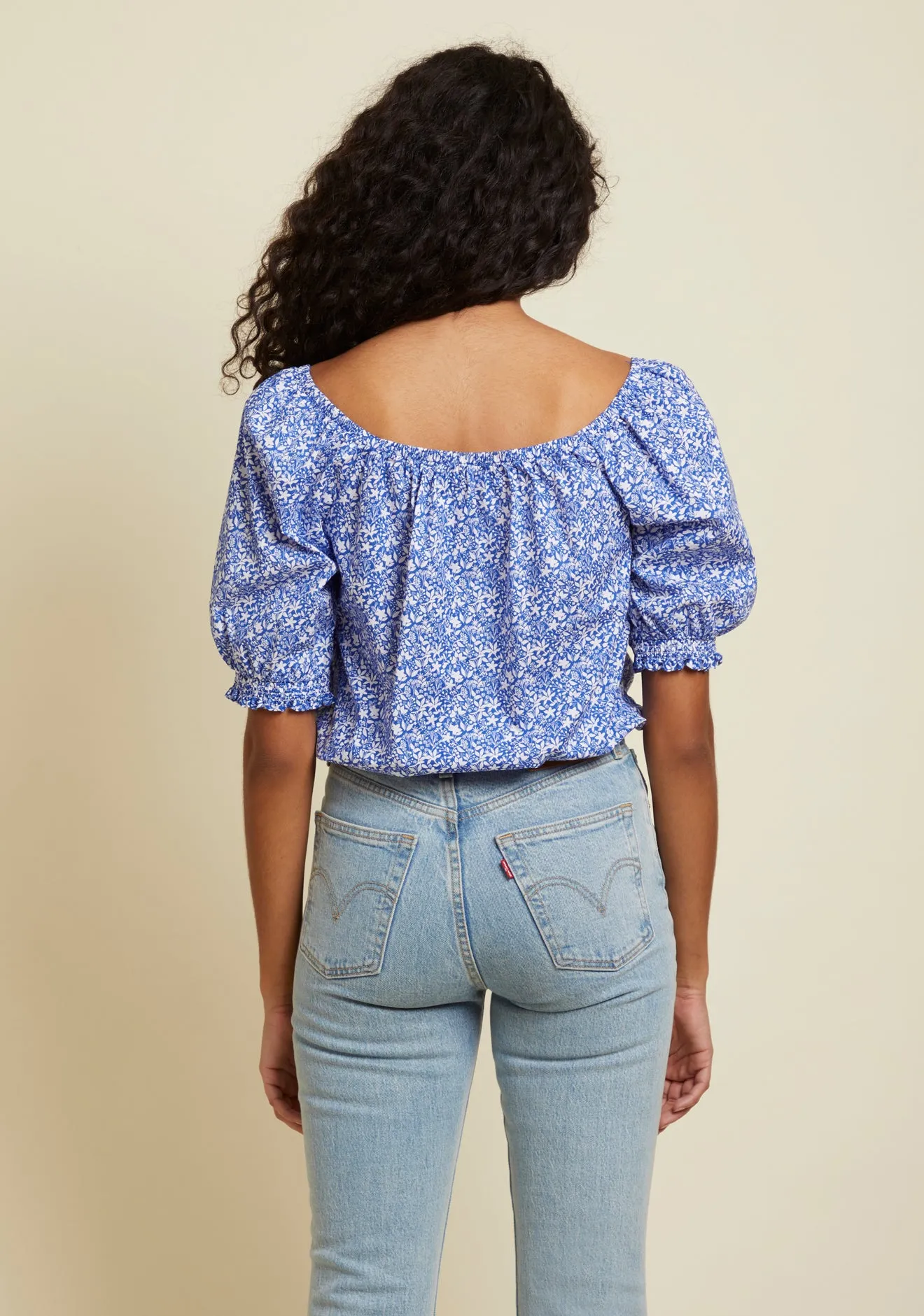 Nation LTD - Rowena Elastic Top - Mykonos sold by Jessie Boutique product image thumbnail 3