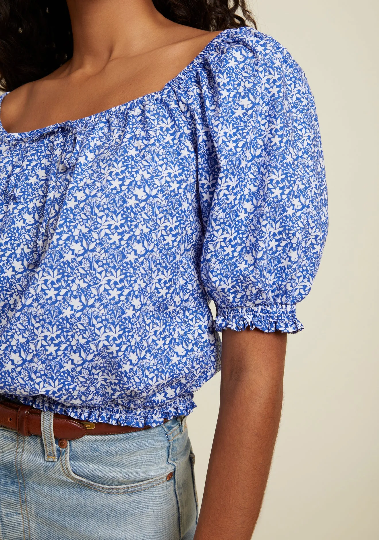 Nation LTD - Rowena Elastic Top - Mykonos sold by Jessie Boutique product image thumbnail 4