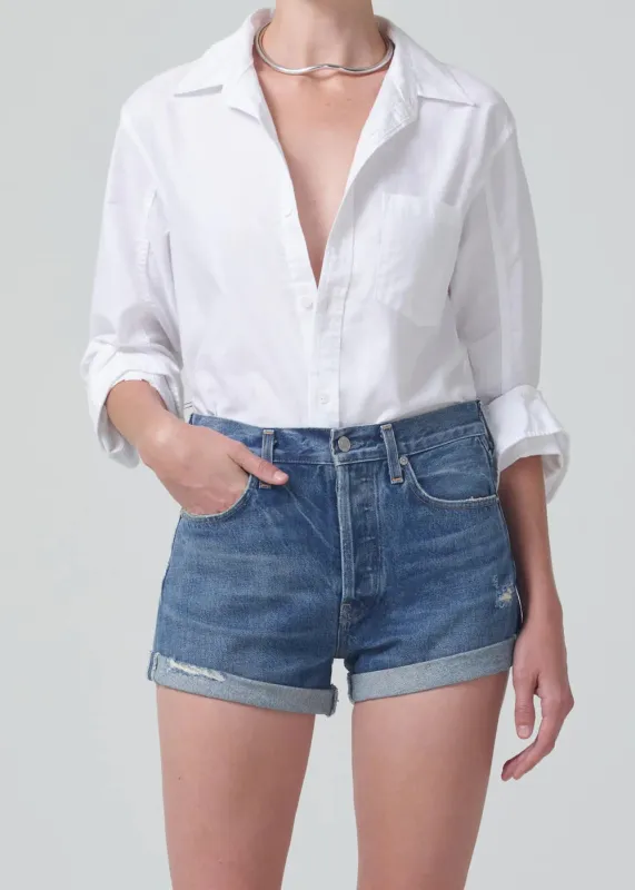 Citizens of Humanity - Kayla Shrunken Shirt - Optic White sold by Jessie Boutique