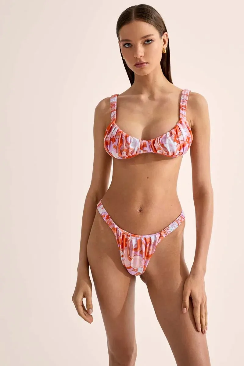 Cin Cin - Groove Scrunch Top - Bloom sold by Jessie Boutique