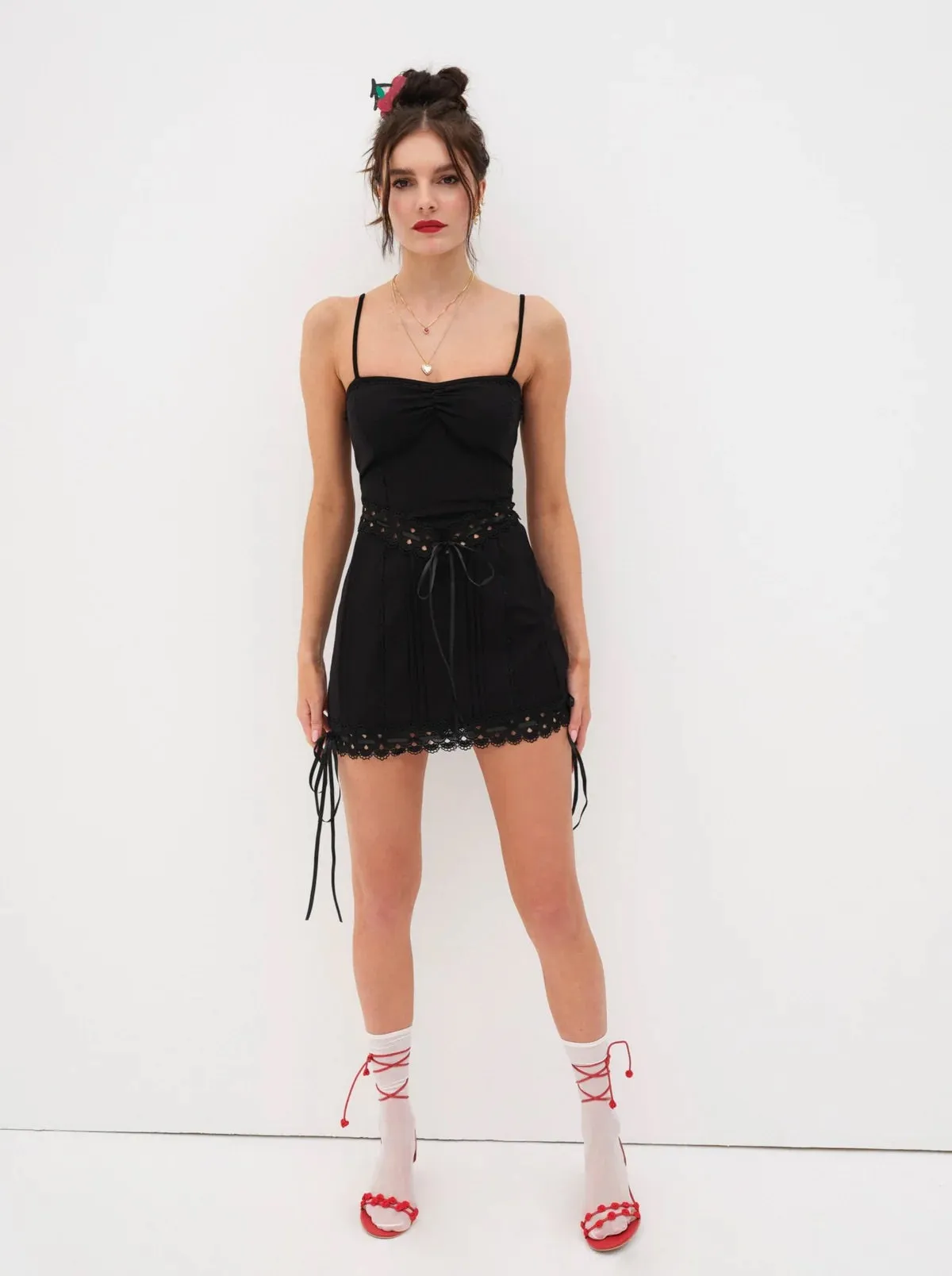For Love & Lemons - Sistine Mini Dress - Black sold by Jessie Boutique product image thumbnail 2