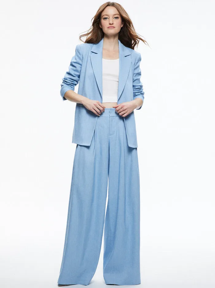 Alice. + Olivia - Scarlet Wide Leg Flare Pant - Chambray sold by Jessie Boutique