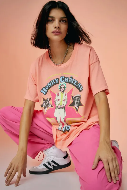 Daydreamer - Elton John Honky Chateau Merch Tee - Desert Flower sold by Jessie Boutique