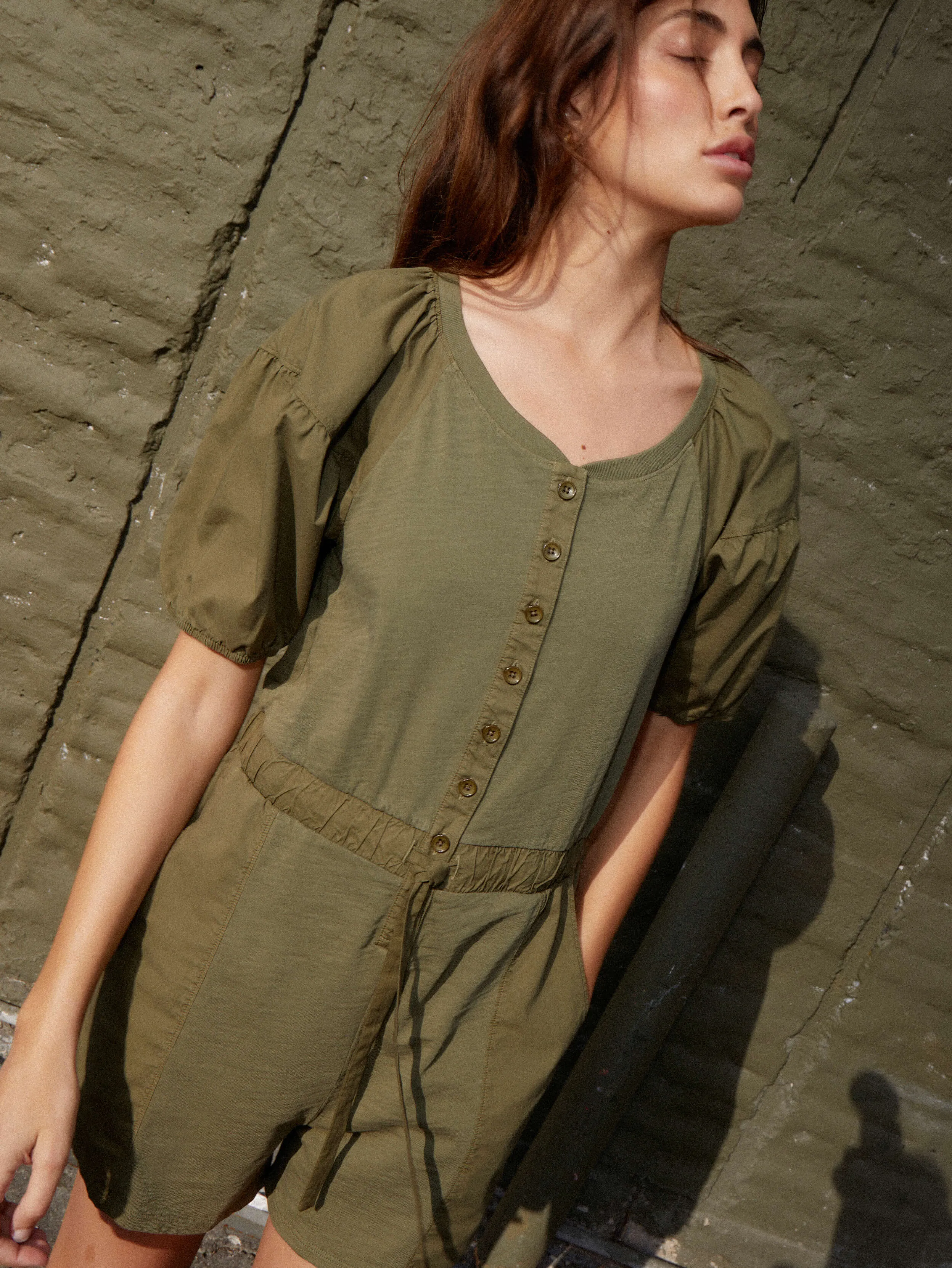 Nation LTD - Garner Combo Romper - Ivy sold by Jessie Boutique product image thumbnail 2