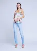 L’agence - Jane Spaghetti Strap Top - Ivory Multi Large Botanical sold by Jessie Boutique