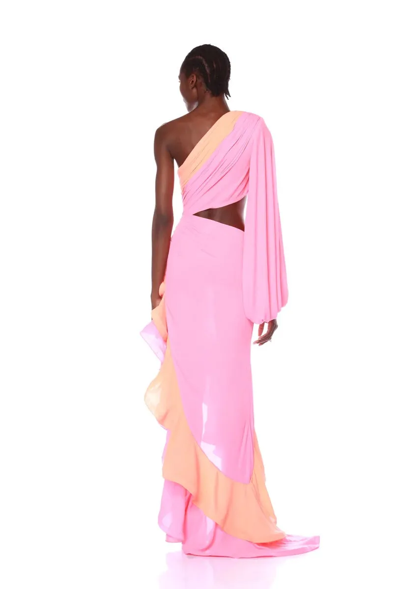 Bronx and Banco - Hanna Coral Multi Gown sold by Jessie Boutique product image thumbnail 3
