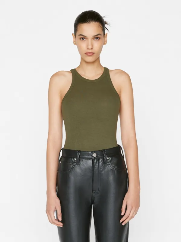 Frame - Modal Rib Cami - Fatigue sold by Jessie Boutique