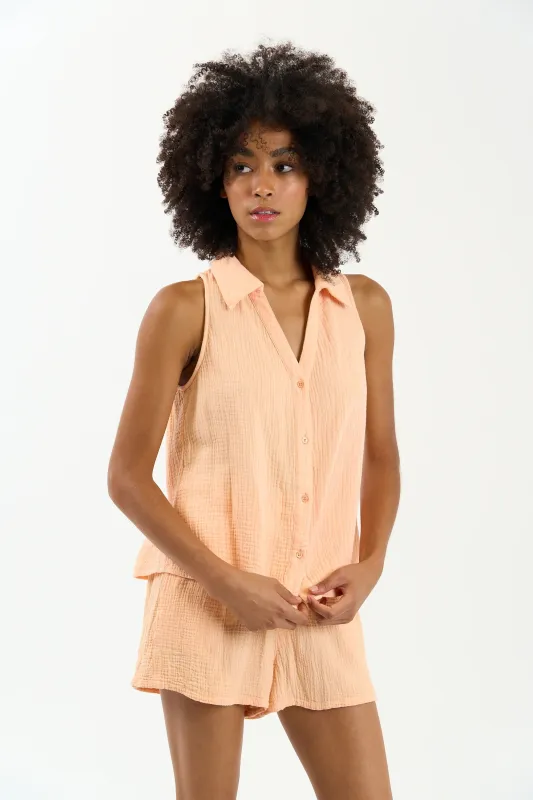 Sundays - Marlon Top - Sherbet sold by Jessie Boutique