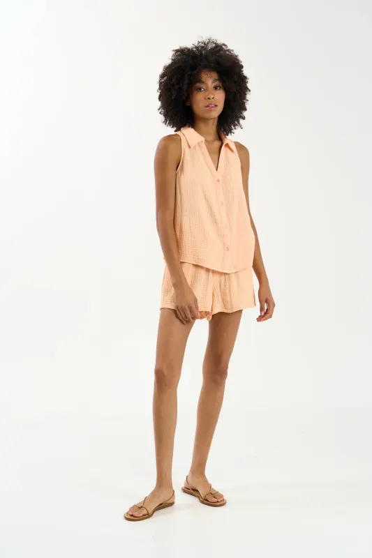 Sundays - Fuller Shorts - Sherbet sold by Jessie Boutique