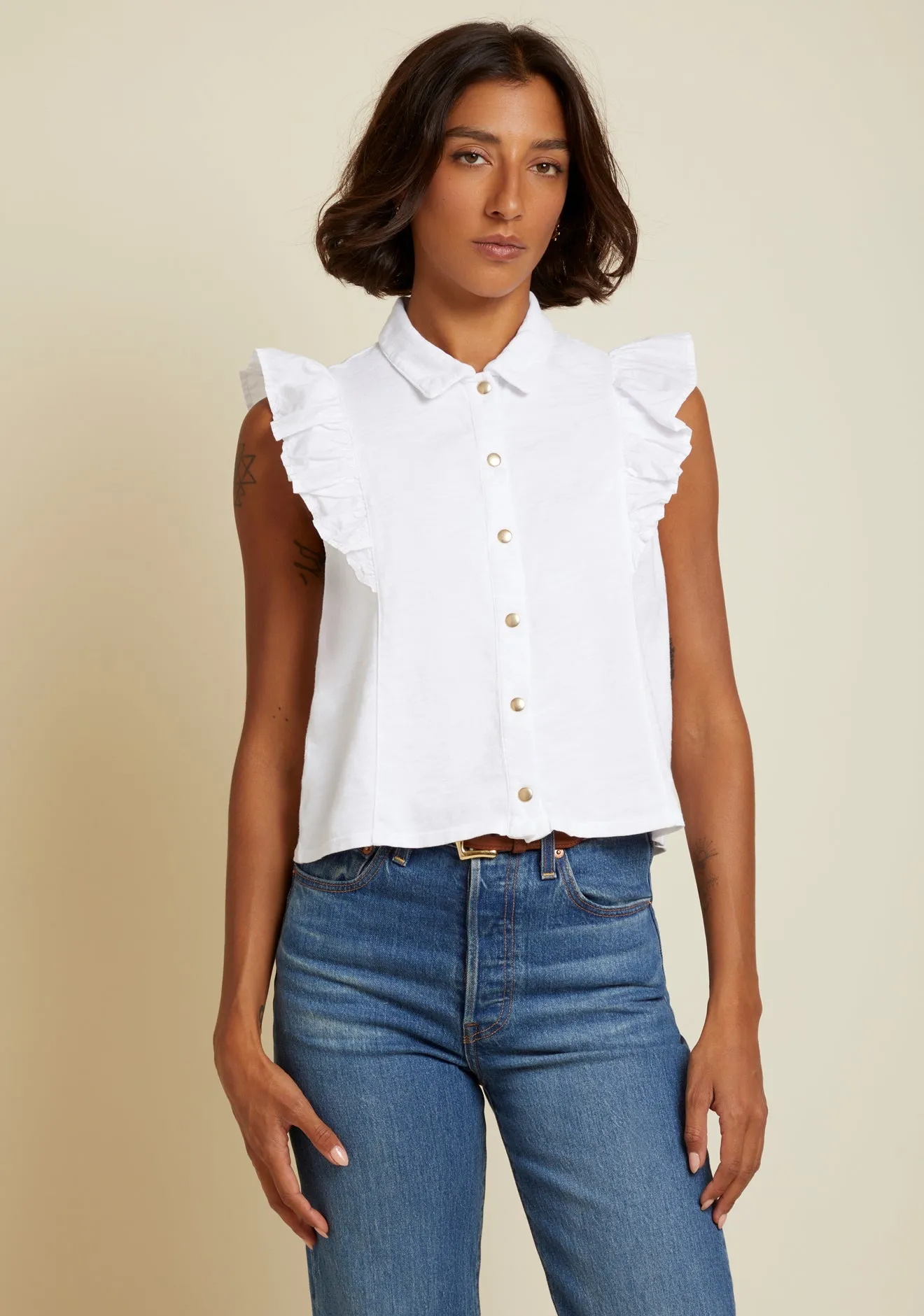 Nation LTD - Archer Top - Optic White sold by Jessie Boutique product image thumbnail 3